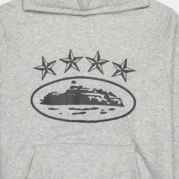 Corteiz 4Starz Alcatraz Hoodie Grey (2)