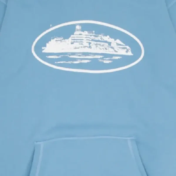 Corteiz Alcatraz Hoodie Blue (1)