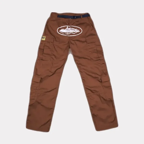 Corteiz Guerillaz Cargo Pants Brown (1)
