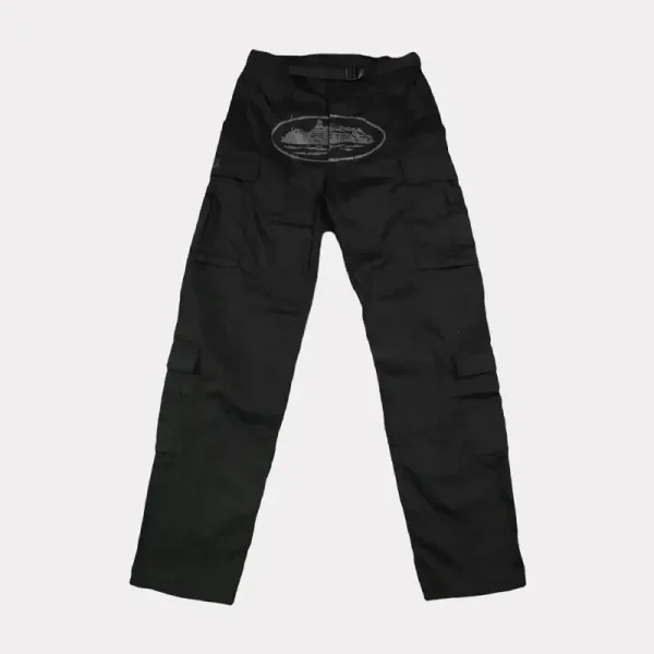 Corteiz Guerillaz Cargos Triple Black (1)