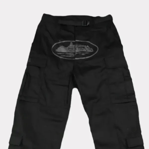 Corteiz Guerillaz Cargos Triple Black (2)